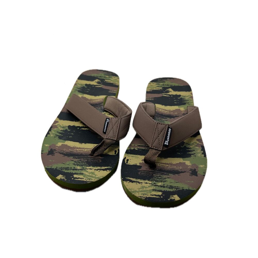 No Boundaries Camo Flip Flop Yoga Slides Mens 10